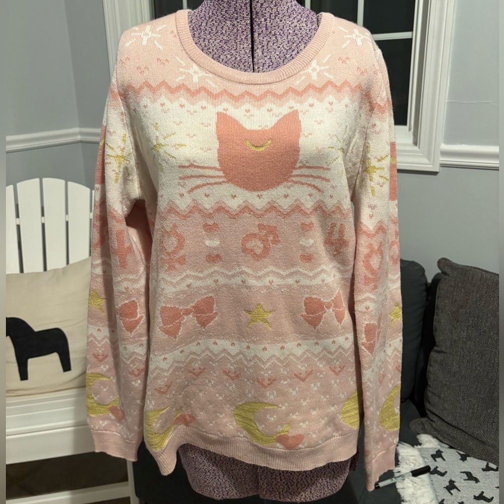 BoxLunch Sailor Moon Luna Pink Sweater